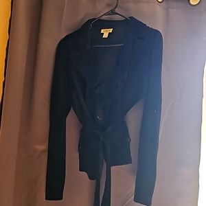 Loft size 14 belted velvet jacket